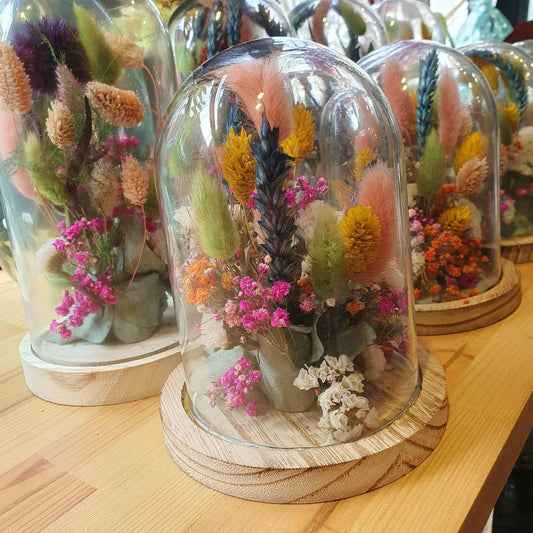 Globe fleurs séchées