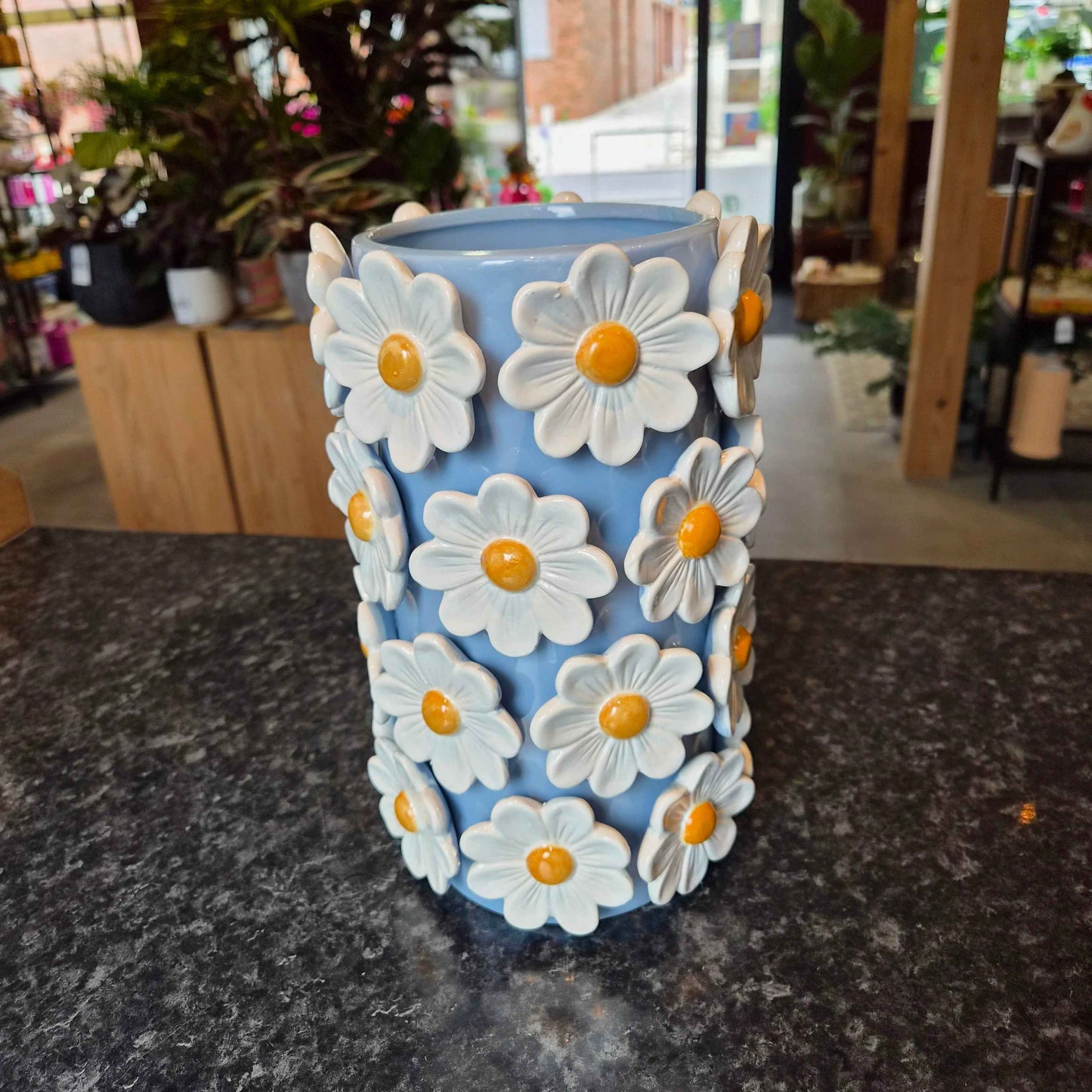 Vase Bleu Printanier