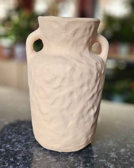 Vase Pêche Effet Texturé