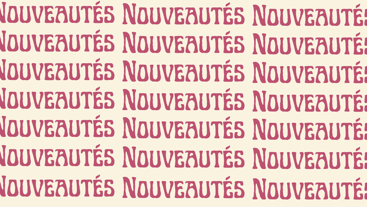 Nouveautés