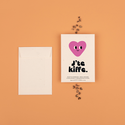 J'te kiffe - Sachet de graines de Basilic