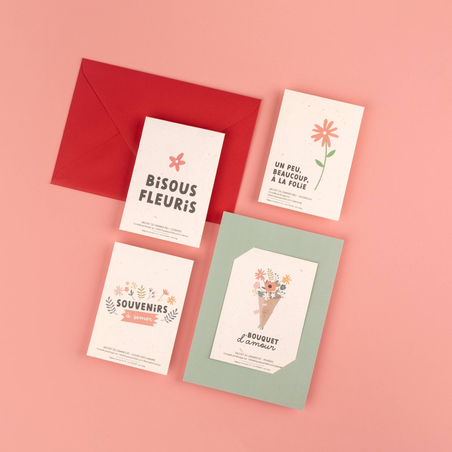 Bisous Fleuris - Sachet de graines de Cosmos