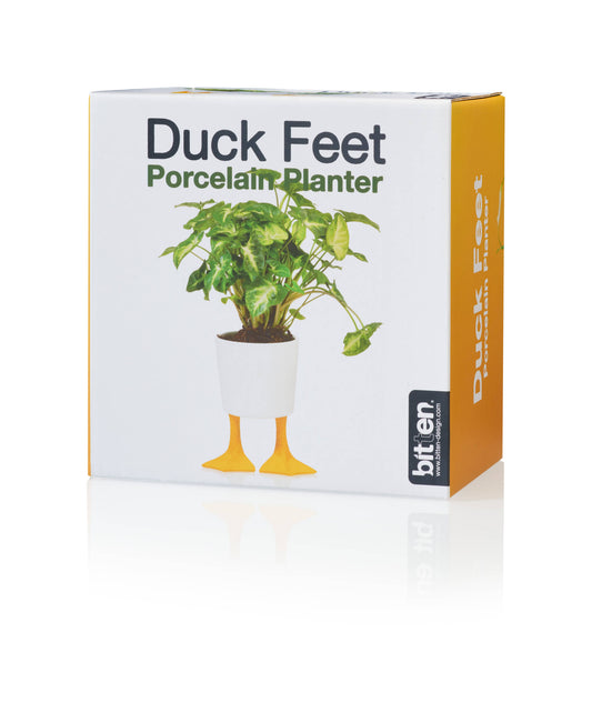 Grande jardinière en forme de pieds de canard