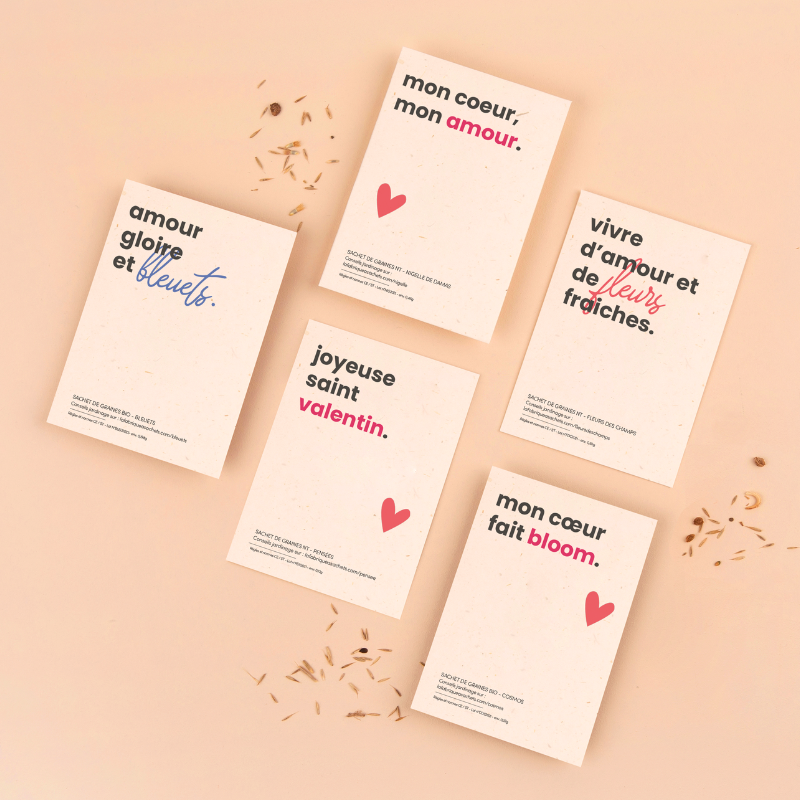 Vivre d'amour et de fleurs fraiches - Sachet de graines