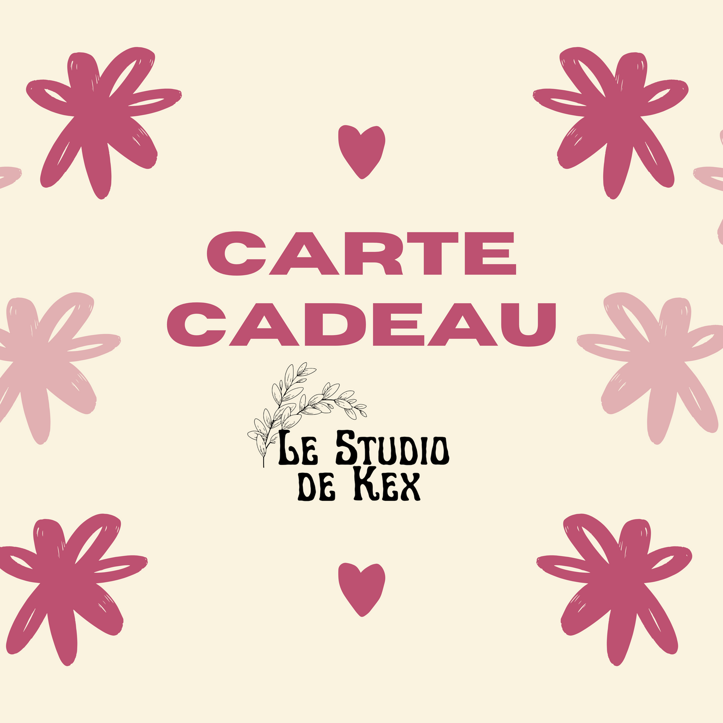 Carte cadeau Le Studio de Kex 🎁