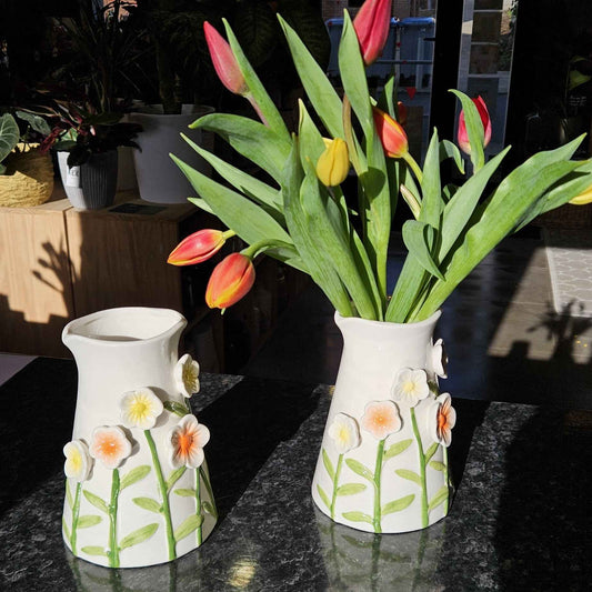 Vase Fleur en Relief 🌸