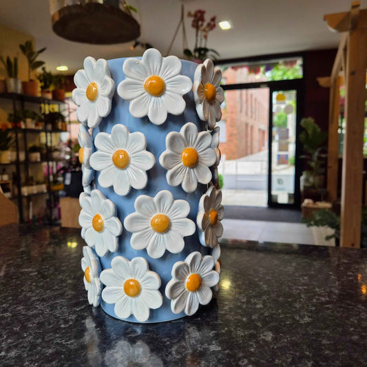 Vase Bleu Printanier
