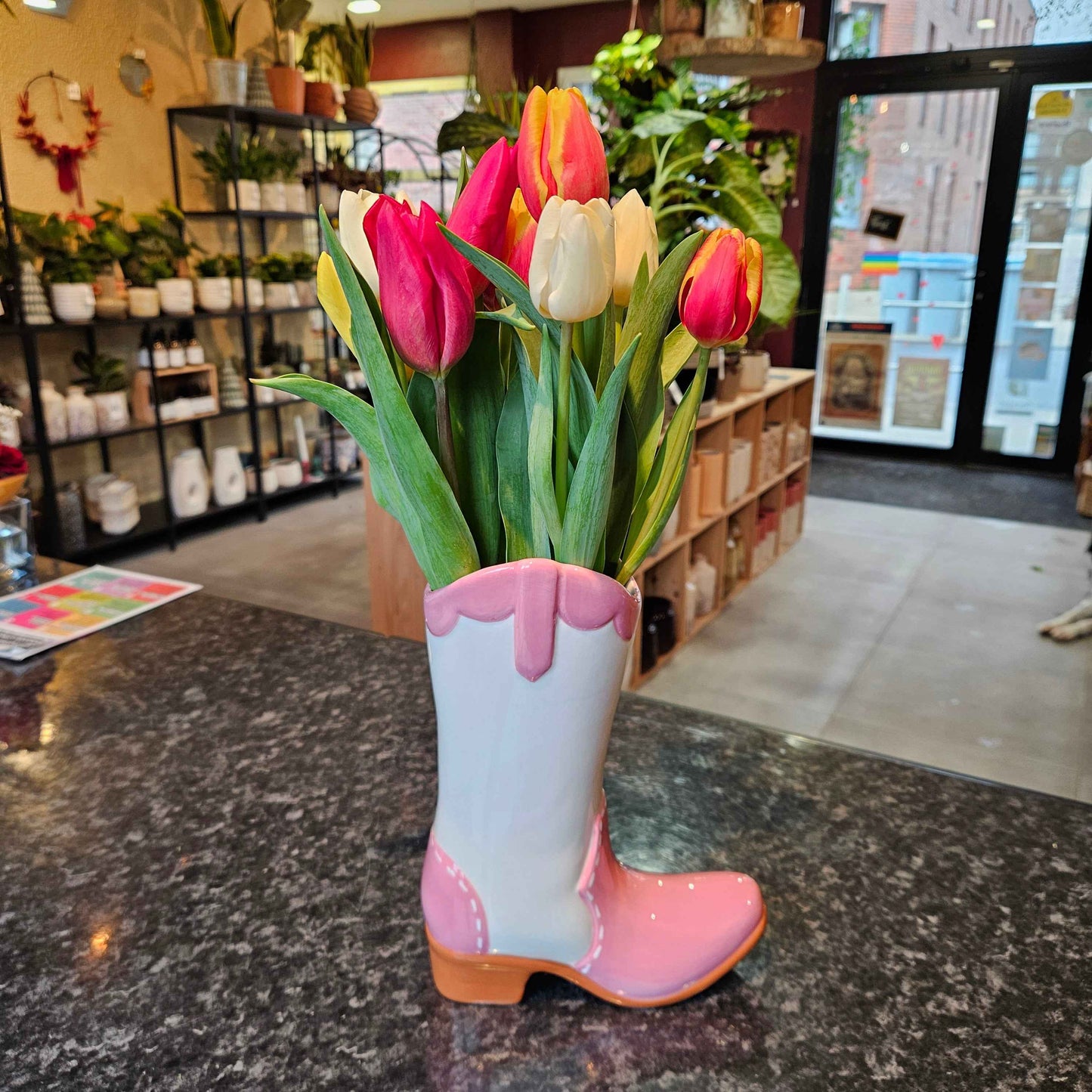 Vase Santiag Tulipe Rose 🌷