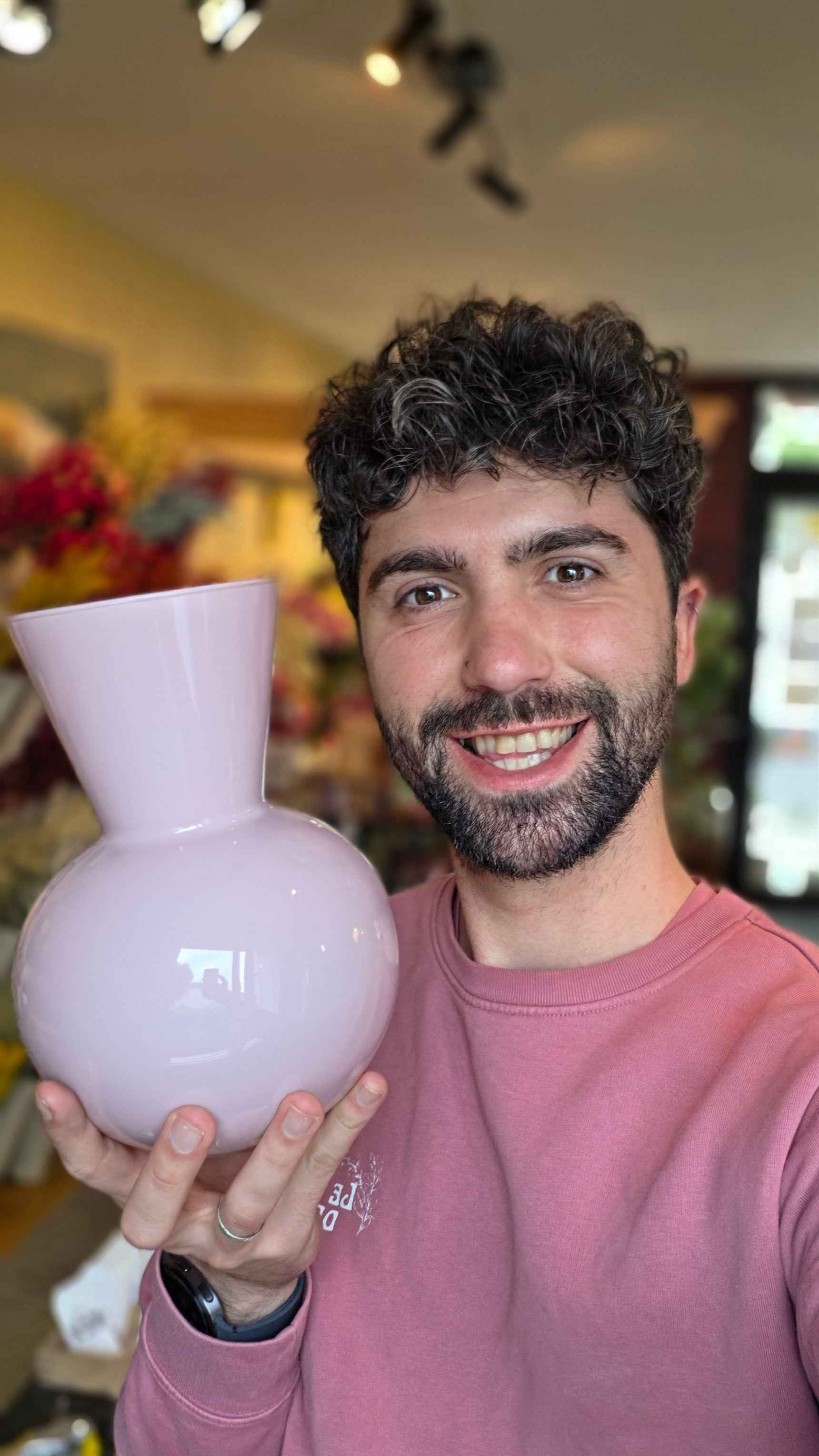 Vase Elly Rose Pâle