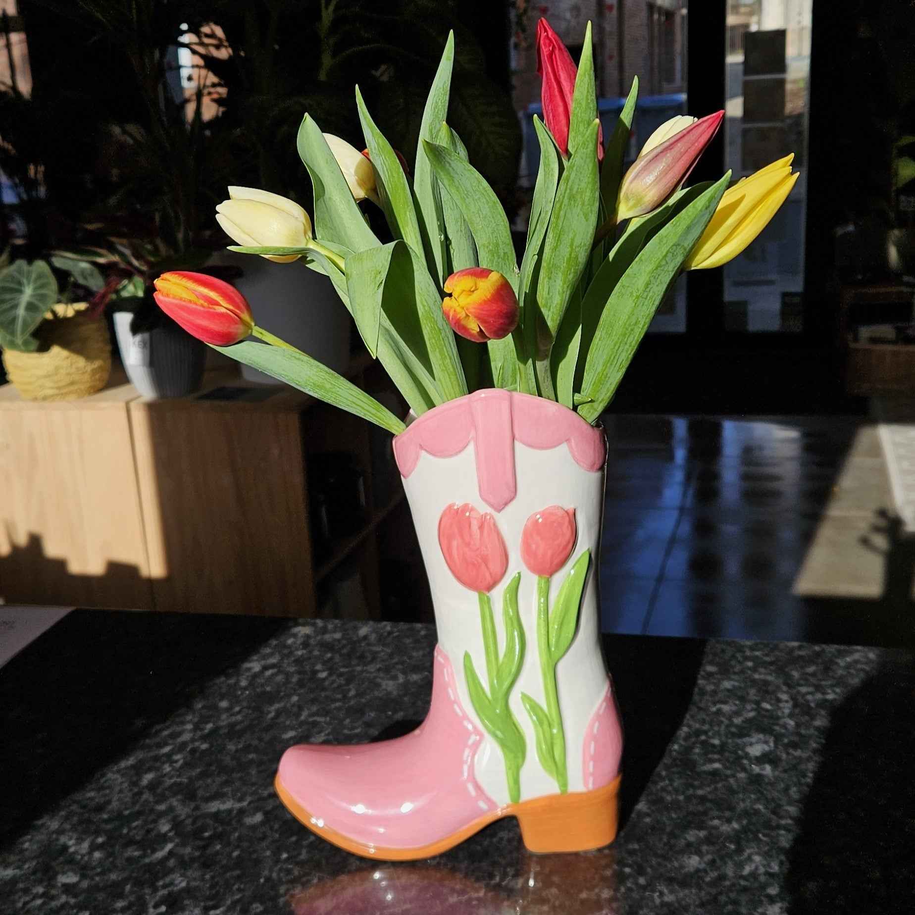 Vase Santiag Tulipe Rose 🌷