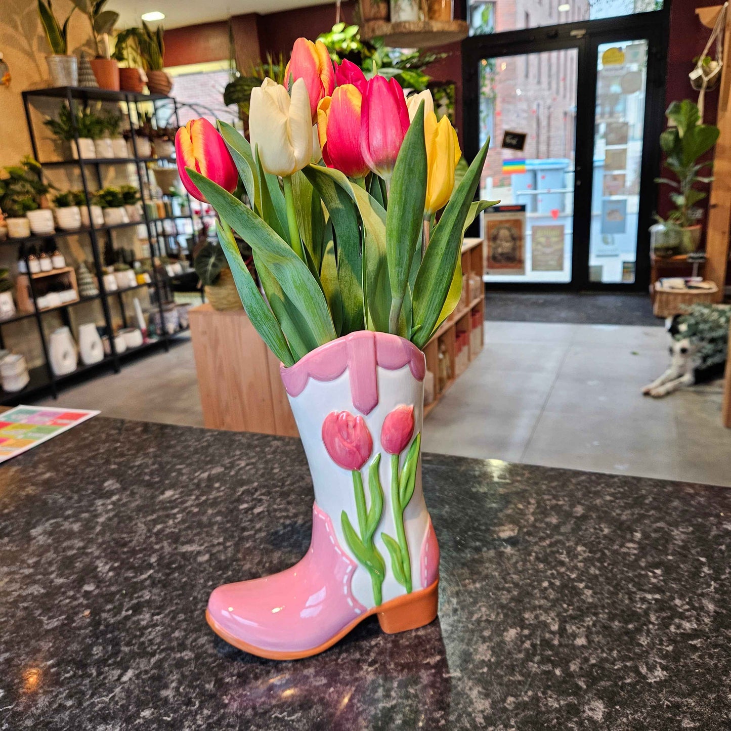 Vase Santiag Tulipe Rose 🌷